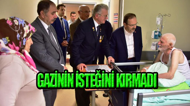 Başkan Şahin’den Kıbrıs Gazisine Ziyaret!