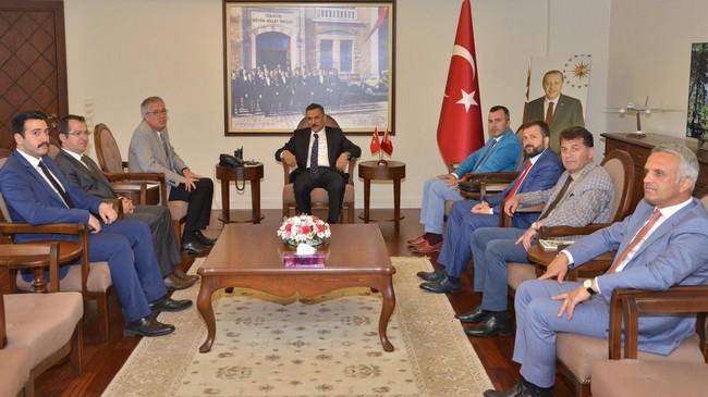 Samsunspor Denetçilerinden Vali Kaymak’a Ziyaret!