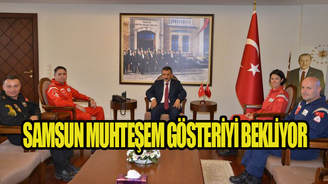 Türk Yıldızları ve Solotürk’ten Vali Kaymak’a Ziyaret!