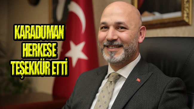 Başkan Hakan Karaduman'dan Samsunlulara Teşekkür!