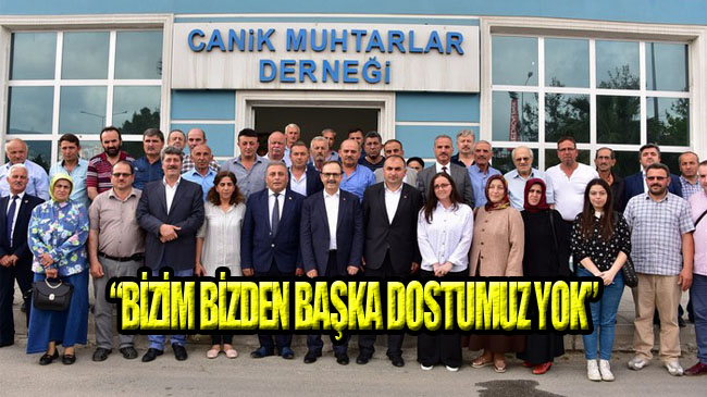 Başkan Şahin Canik’de Muhtarları Ziyaret Etti!
