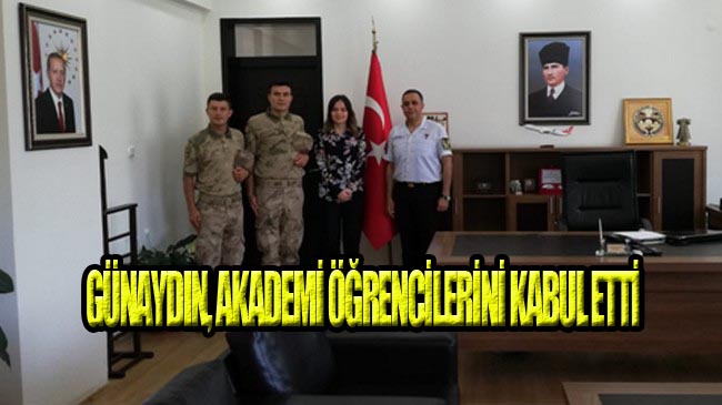 Kaymakam Günaydın’a, Jandarma Akademisinden Öğrenci Ziyareti!