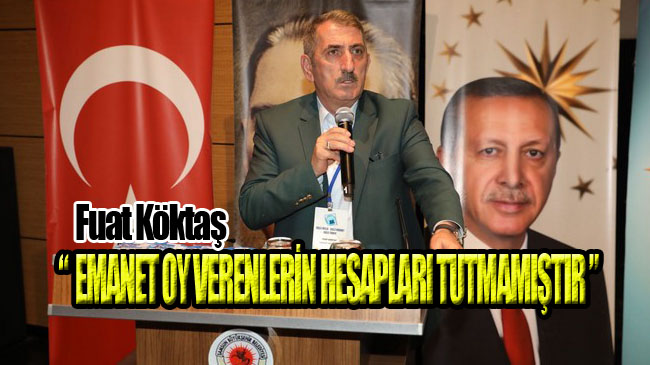 Milletvekili Köktaş, İl Danışma Meclisi Toplantısında Konuştu!