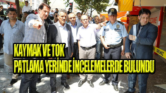 Vali Kaymak ve Başkan Tok’tan Esnafa Geçmiş Olsun Ziyareti!