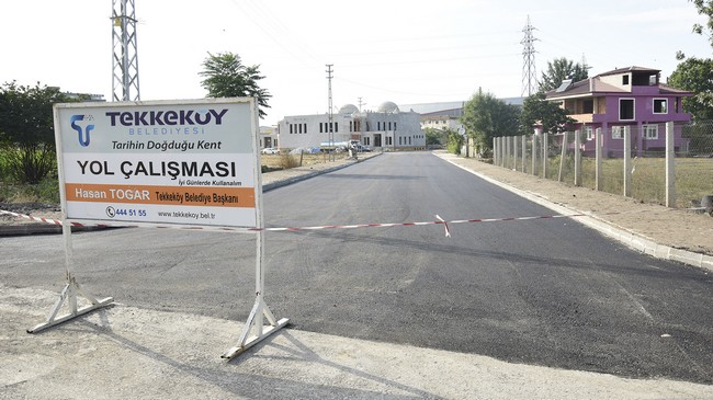 Tekkeköy’de Asfalt Yol Atağı!