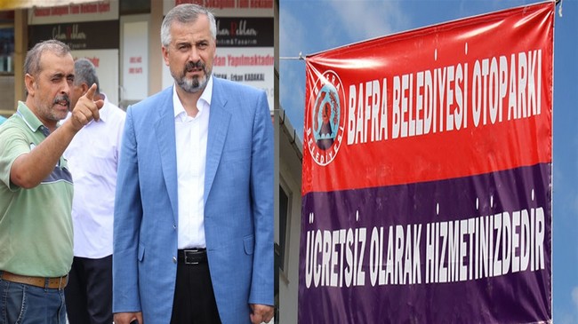 Bafra’da Trafik Sorunu Ücretsiz Otopark İle Çözülecek!
