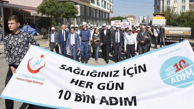 Tekkeköy Sağlıklı Yaşam İçin Yürüdü!
