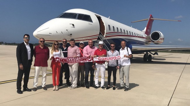 Samsunspor’un Büyük Ortağı Özel Jeti İle Maça Geliyor!