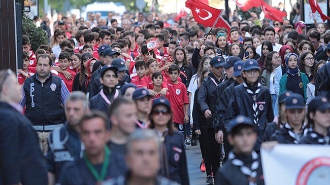 Samsunspor'un Gençlerinde Cumhuriyet Coşkusu!