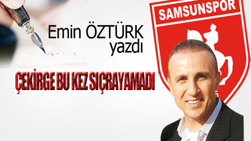 ÇEKİRGE BU KEZ SIÇRAYAMADI...