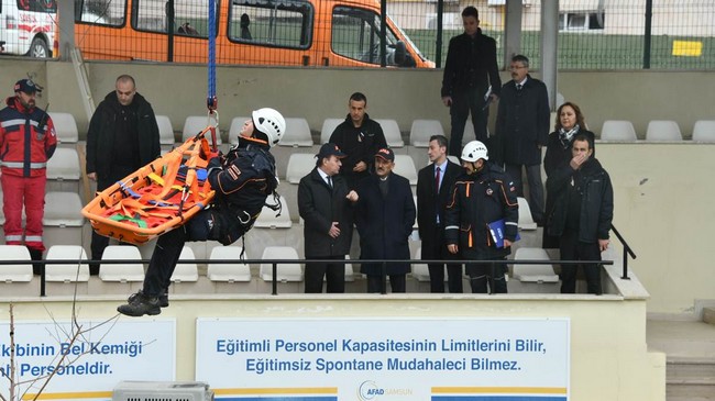 Vali Osman Kaymak Tatbikata Katıldı!