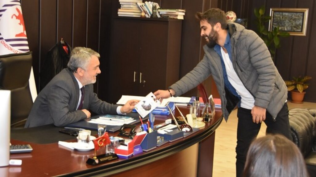 OMÜ’lü Girişimci Öğrencilerden Rektör Bilgiç’e Ziyaret!