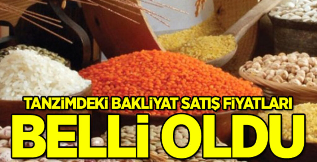 Tanzim Satışda Bakliyat Fiyatları Belli Oldu