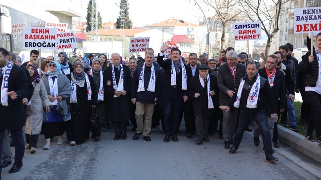 İlkadım'da 15 Kilometrelik Büyük Yürüyüş!