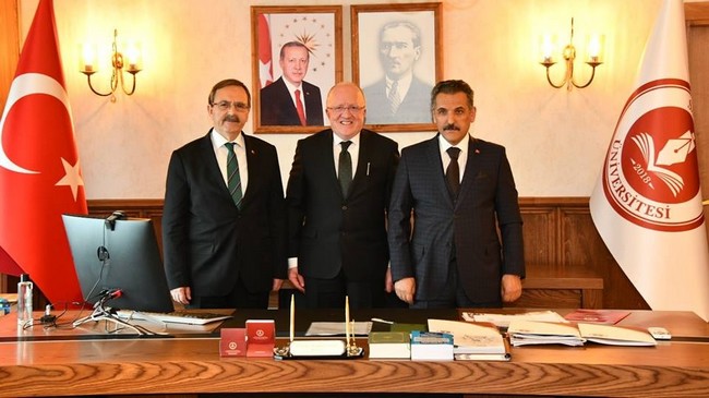Kaymak ve Şahin’den Rektör Aydın’a Ziyaret!