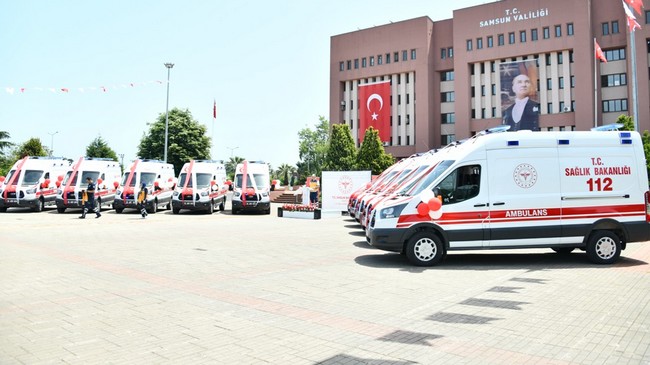 Samsun’da Ambulans Sayısı Arttı!