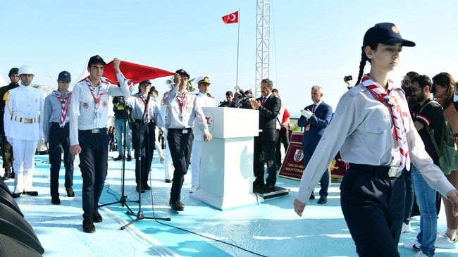 Temsili Şanlı Bayrağımız Samsun’da Karaya Çıkarıldı!