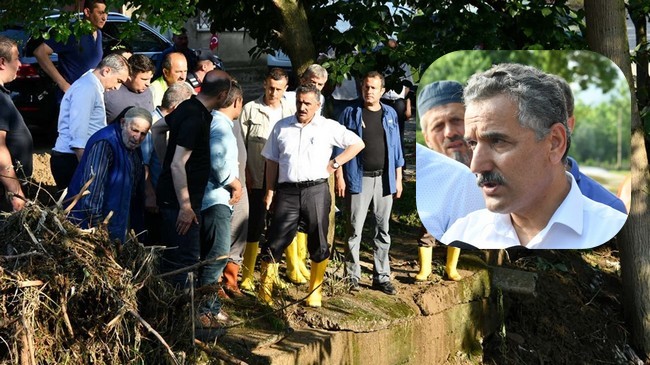 Vali Kaymak Terme’deki Sel Bölgesini İnceledi!