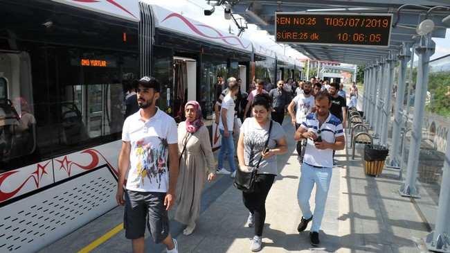 OMÜ’ye Raylı Sistem Seferleri Başladı!