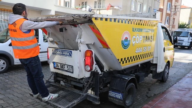 İlkadım'da Çöp Taksi Dönemi Başladı!