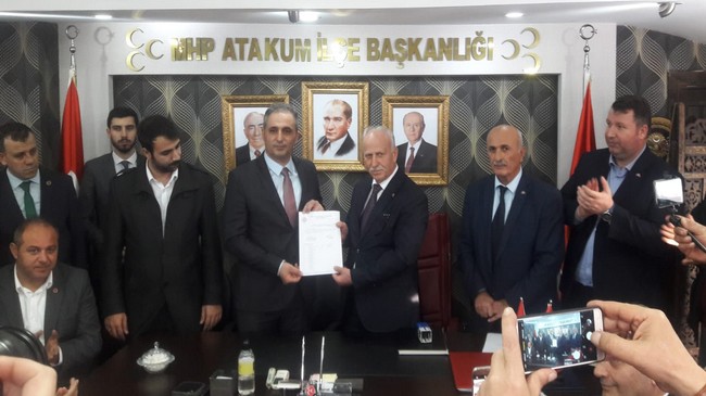 MHP Atakum İlçede Bayrak Değişimi Yapıldı!