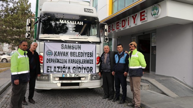 Kavak’tan Elazığ’a Yardım Eli!