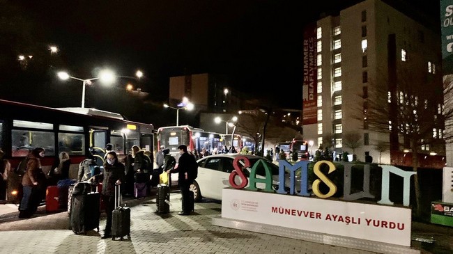 Samsun’da Karantinada Olan Öğrenciden Övgü Dolu Sözler!