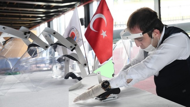 Samsun Büyükşehir Belediyesi'nden Siperlik Maske!