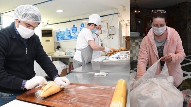 Samsun Büyükşehir’den Sağlık Çalışanlarına 2 Öğün Yemek!