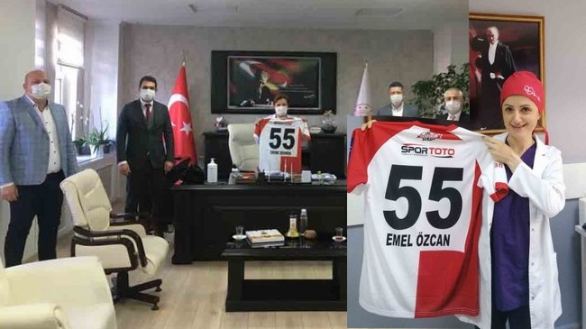 Samsunspor’dan Sağlıkçılara Formalı Moral!
