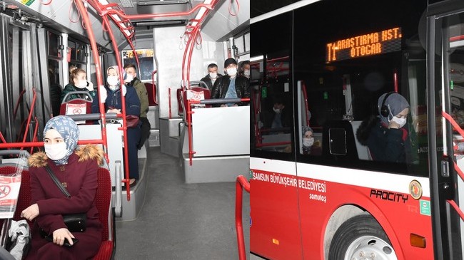 Samsun’da Sağlıkçılara Ücretsiz Ulaşım!