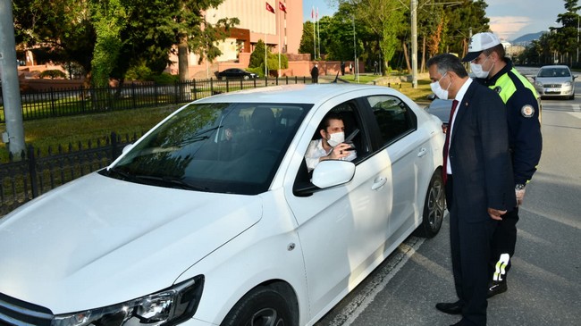 Vali Kaymak, Sokağa Çıkma Yasağı Denetimlerini İnceledi!