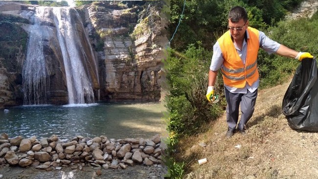 Gölalan Şelalesi’nde 150 Kilo Çöp Toplandı!