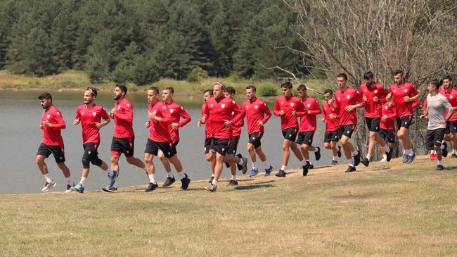 Samsunspor Göl Kenarında Çalıştı!