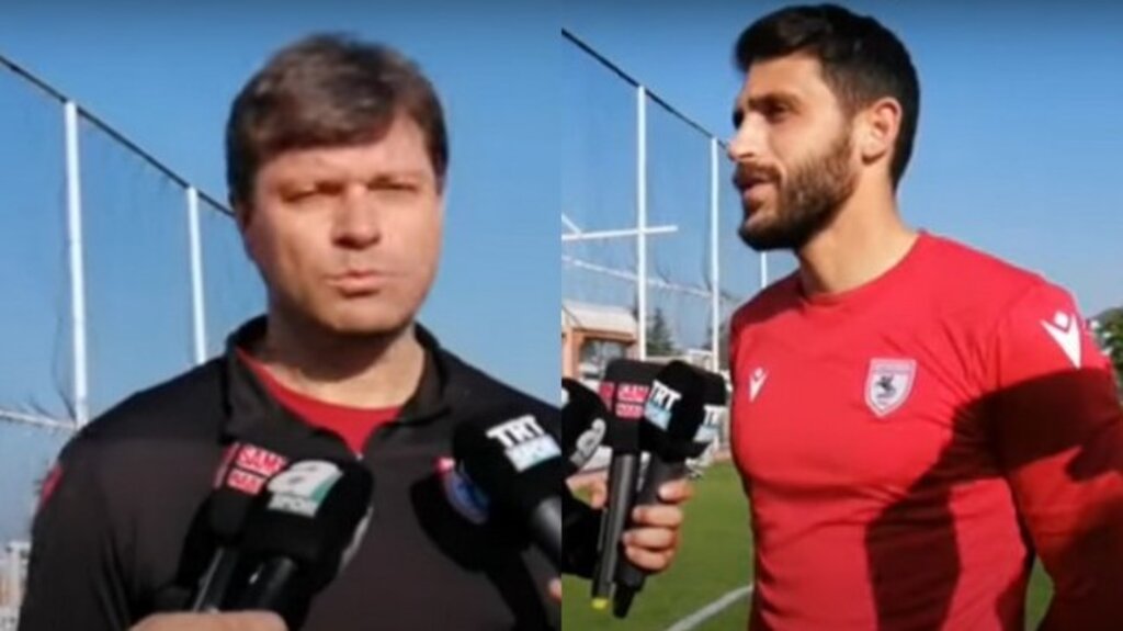 Samsunspor Teknik Direktörü ve Takım Kaptanından Açıklama! - VİDEOLU