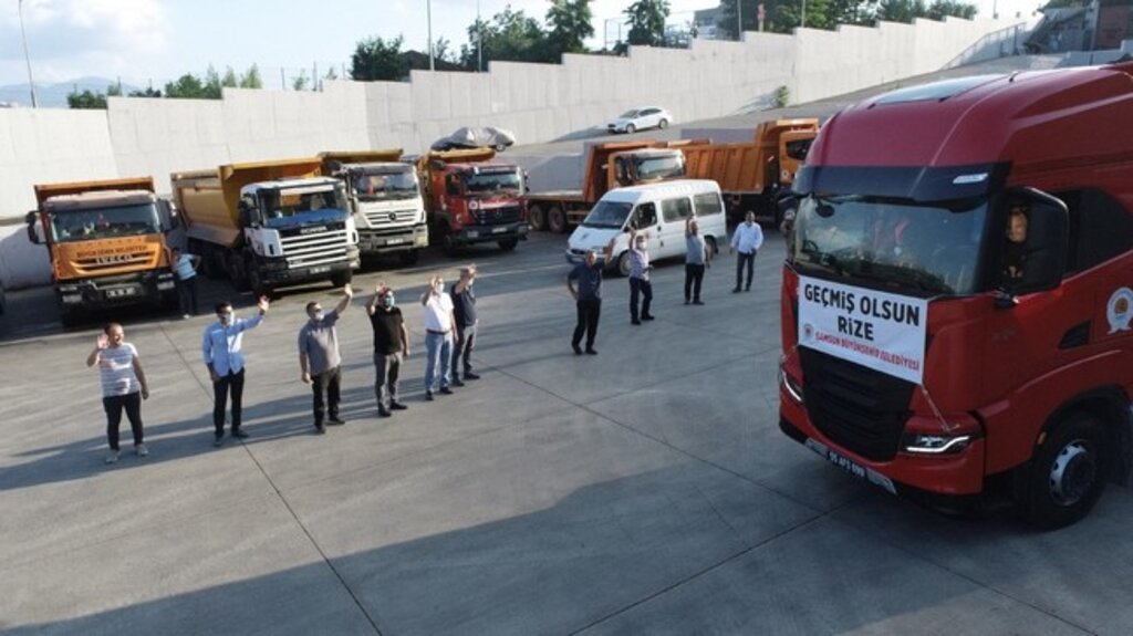 Samsun Büyükşehir, Rize İçin Seferber Oldu!