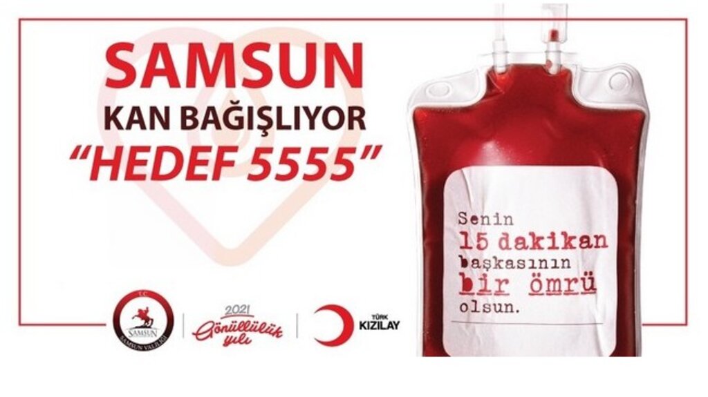 Samsun’da Kan Bağışı İçin Hedef Konuldu!