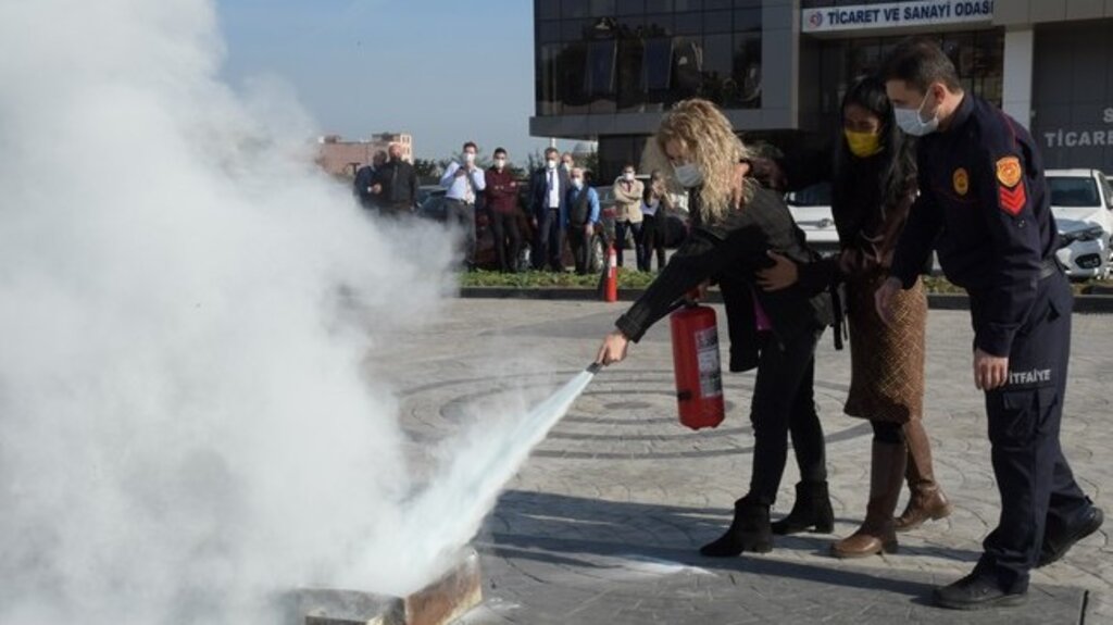 Samsun’da Yangın Söndürme Tatbikatı!