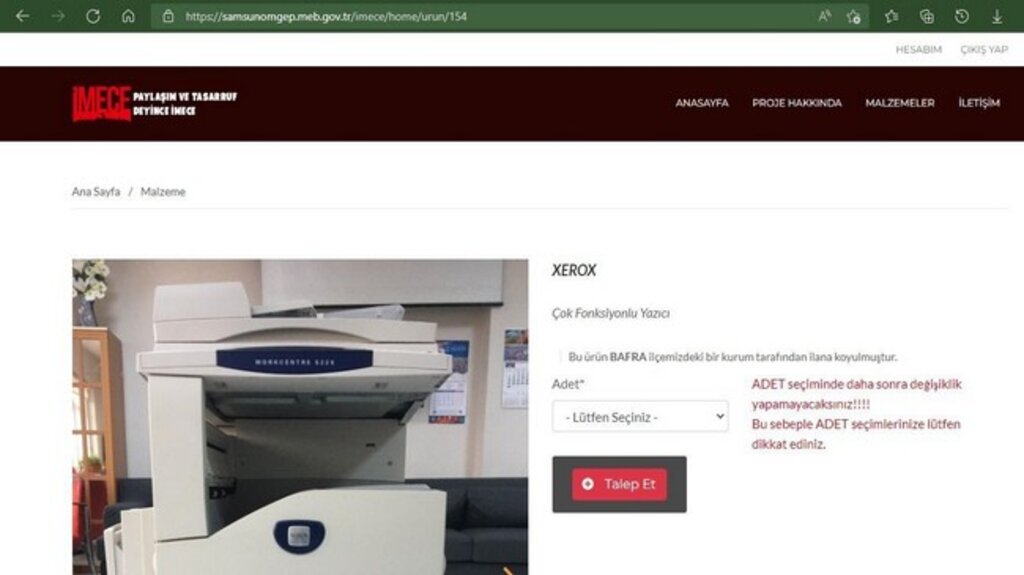 Samsun’da Uygulanan İmece Projesiyle Kamuda Tasarruf Sağlanıyor!