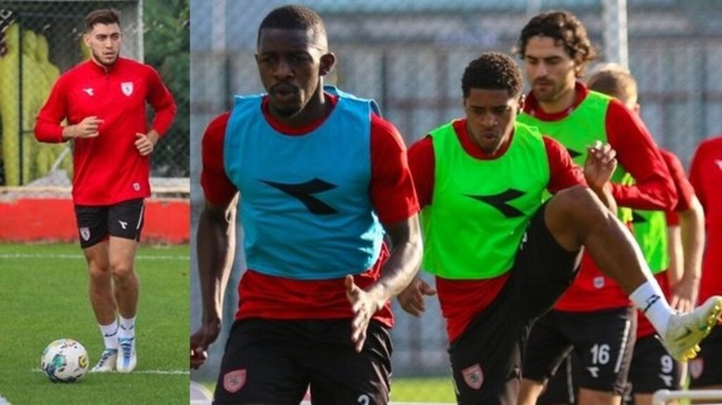 Samsunspor’un Yeni Transferi Ali Kaan Antrenmanda!