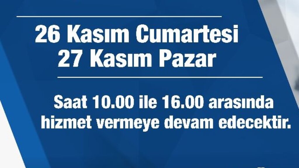 Canik Belediyesi Tahsilat Servisi Hafta Sonu Açık Olacak!