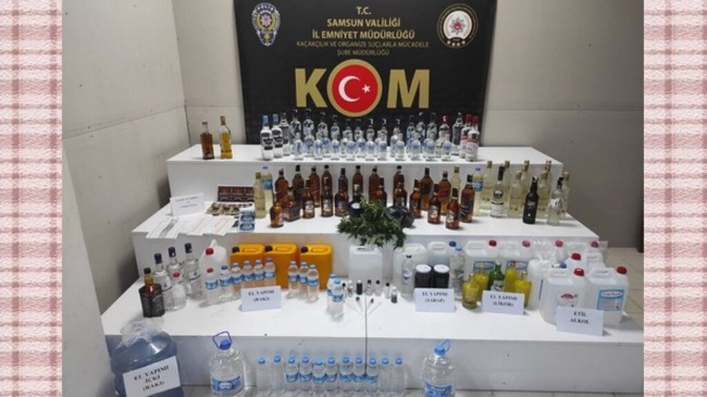 Samsun’daki Kaçak İçki Operasyonunda Çok Sayıda Gözaltı!