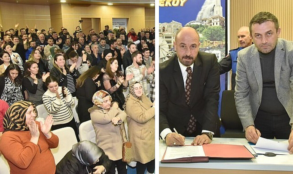 Tekkeköy'de İmzalar Atıldı, İşçiler Bayram Etti!
