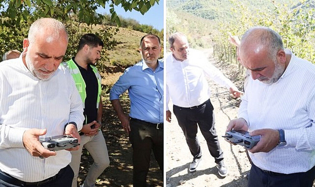 Başkan İbrahim Sandıkçı'dan Dronla Kontrol!