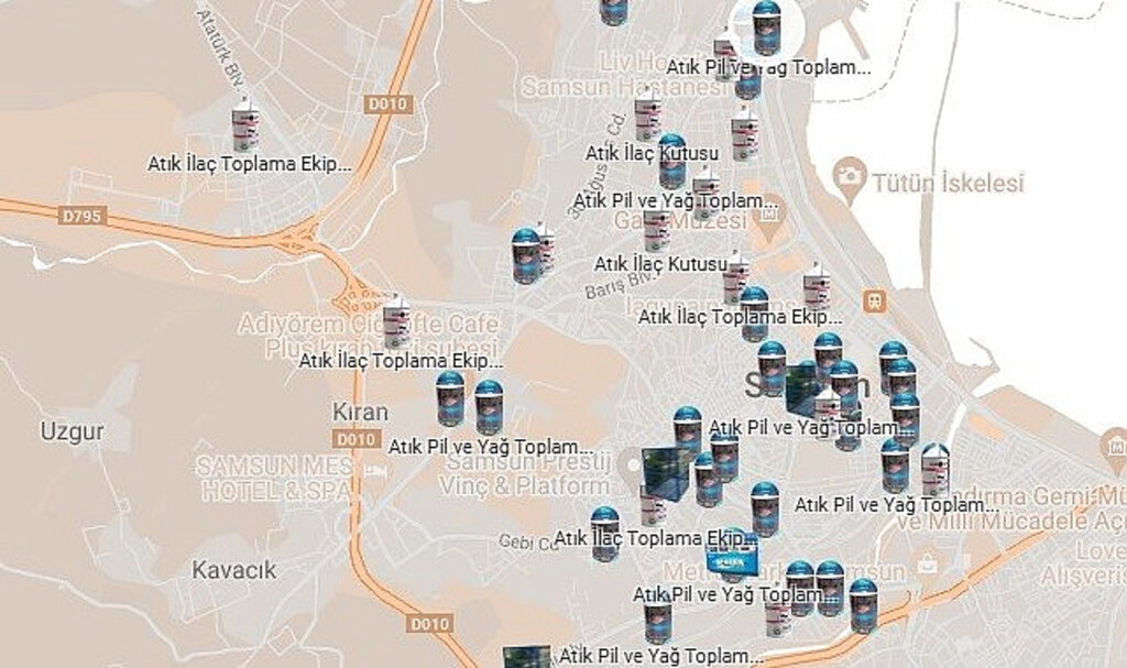 İlkadım'da Atık Toplama Ekipmanları Nerelerde?