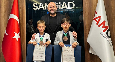 Olimpiyat Üçüncüsü Öğrencilerden SAMGİAD'a Teşekkür Ziyareti!