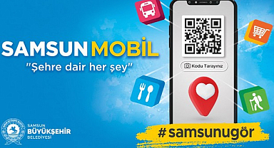 Samsun Mobil Uygulamasına Yeni İşlemler Eklendi!