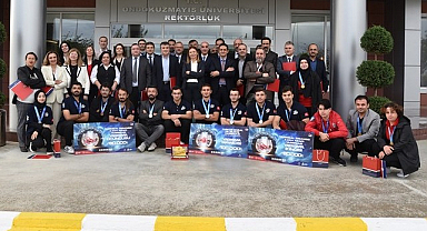 OMÜ’ye Gurur Yaşatan Akademisyen ve Öğrencilere Teşekkür Belgesi Verildi!