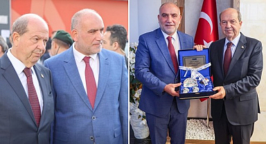Başkan İbrahim Sandıkçı KKTC Cumhurbaşkanı Ersin Tatar'ı Ağırladı!