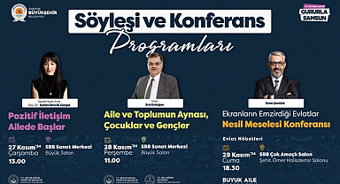 Samsun Büyükşehir’in Söyleşi Ve Konferans Programları Başlıyor!